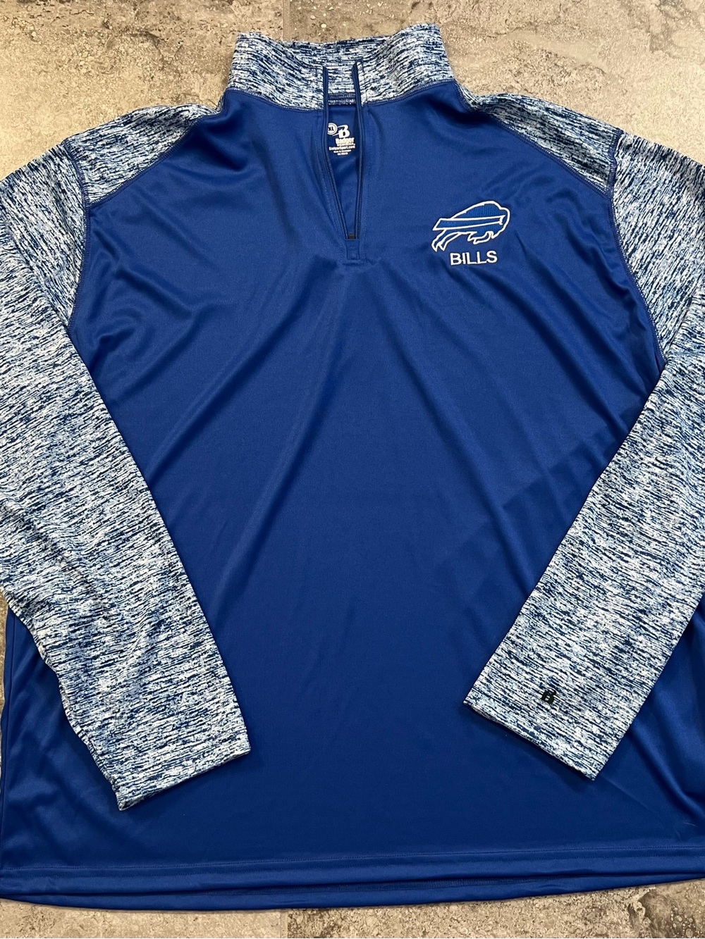 Buffalo Bills Men's Blue Quarter-Zip Pullover